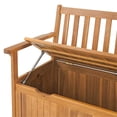 thumbnail image 6 of Alaterre Furniture Londonderry 47"W  Acacia Wood Outdoor Storage Bench, 6 of 9
