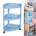 thumbnail image 2 of kurtrusly Bathroom Storage Rack Free Standing 3 Layer for Office Kitchen blue middle, 2 of 8