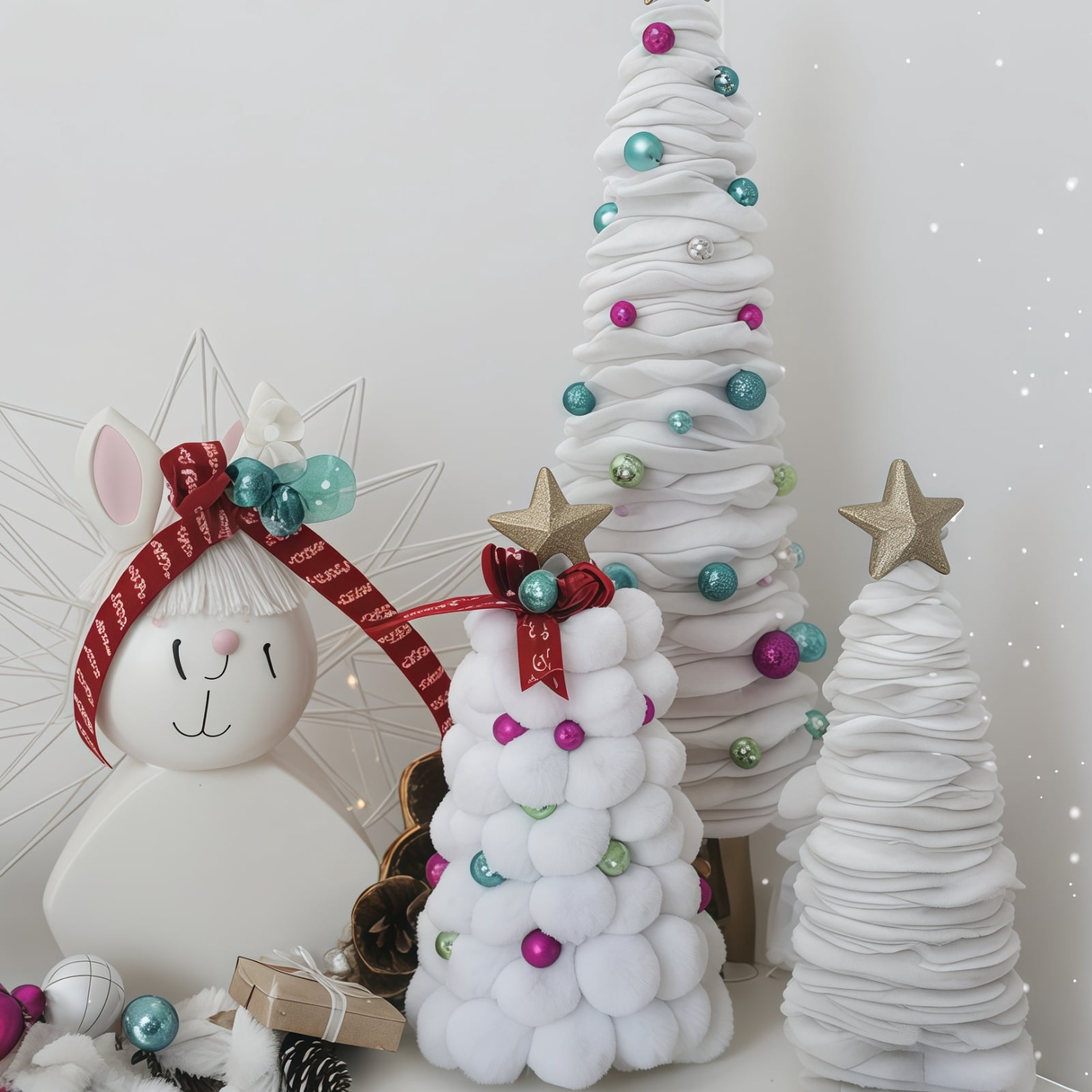Foam Cones for Crafts, 24 Pcs Styrofoam Cones Set for Christmas Tree DIY Projects, Crafting, Decorations, Lightweight EPS Material