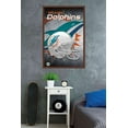thumbnail image 2 of NFL Miami Dolphins - Helmet 18 Wall Poster, 22.375" x 34", Framed, 2 of 2