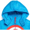thumbnail image 4 of Marvel Avengers Captain America Veste Matelassée à Fermeture Éclair pour Garçons Tout-Petits Bleu 4T, 4 of 7