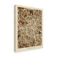 thumbnail image 2 of Trademark Fine Art 'Nashville Tennessee City Map Brown' Canvas Art by Michael Tompsett, 2 of 4