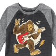 thumbnail image 3 of Instant Message - Sasquatch Rock & Roll - Toddler & Youth Raglan Graphic T-Shirt, 3 of 7