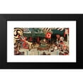 thumbnail image 2 of Tsukioka Yoshitoshi 14x9 Black Modern Framed Museum Art Print Titled - The Siege and Submergence of Takamatsu Castle (1867), 2 of 5