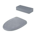 thumbnail image 5 of CoudarTitie Toilet Lid Seat Cover Set Stretch for Bathroom Soft Machine Washable Comfortable, 5 of 8