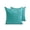 Aqua, variant on Green & Red Luxury Lumbar Pillow Cover 12"x26" | Pack of 2 Modern Art Silk Oblong Euro Shams | Solid & Two Tone Silk Pillowcases for Bed, Couch & Sofa, Modern Home Décor - Green Red Luxury