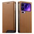 thumbnail image 1 of Funda Tipo Cartera de Cuero Sintético para XIAOMI 17 Pro Max Bloqueo RFID, con Ranuras para Tarjetas y Bolsillo para Efectivo, Cierre Magnético Fuerte Marrón, 1 of 6