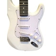 thumbnail image 3 of Strat-Style Electric Guitar Kit – White, Full Size 6-String with Maple Neck & Rosewood Fingerboard, SSS Pickups, Tremolo Arm, and Complete Accessory Bundle (Model SPS902), 3 of 11