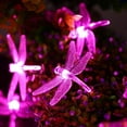 thumbnail image 6 of Solar Garden Dragonfly String Lights, 12ft 20LED Dragonfly String Light Solar Outdoor String Lights with 8 Mode Waterproof for Yard, 6 of 8