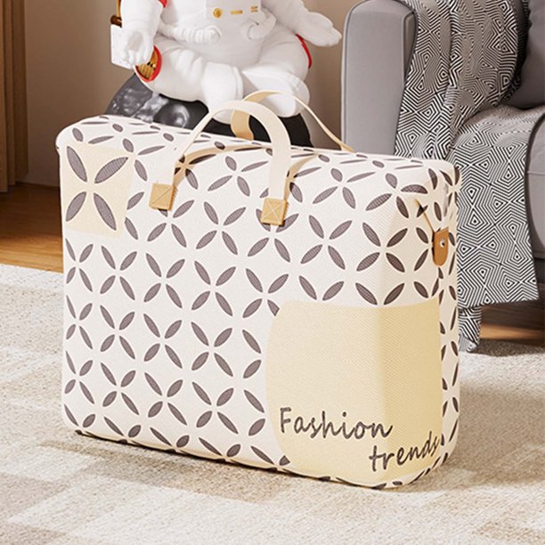 Bolsa de almacenamiento de gran capacidad CLLC para mudanzas y almacenamiento, bolsa para guardar ropa y edredones con asa, para dormitorio, sala de estar, residencia estudiantil, viajes, mudanzas, o