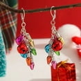 thumbnail image 3 of Alexki Bulbs & Bells Dangle Christmas Themed Earrings, 3 of 5