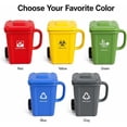 thumbnail image 6 of EVHRZN Creative trash can coffee cup with lid spoon and straw, 13 ounce fun office desk recycling bin ceramic cup, unique novelty cup gift for male and female colleagues (Recycling bucket cup, 6 of 9