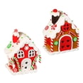 thumbnail image 4 of 2pcs Christmas Candy House Lighted Gingerbread House Tabletop Decor Christmas Gift, 4 of 7