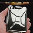 thumbnail image 5 of Mini Stainless Steel 5oz Hip Flask Liquor Whiskey Alcohol Fuel Gas Gasoline Can, 5 of 5