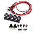 thumbnail image 3 of 2X Barra de Luces de Lámpara de Techo LED para Coche RC para 1/18 1/24 Accesorios 4 LED, 3 of 5