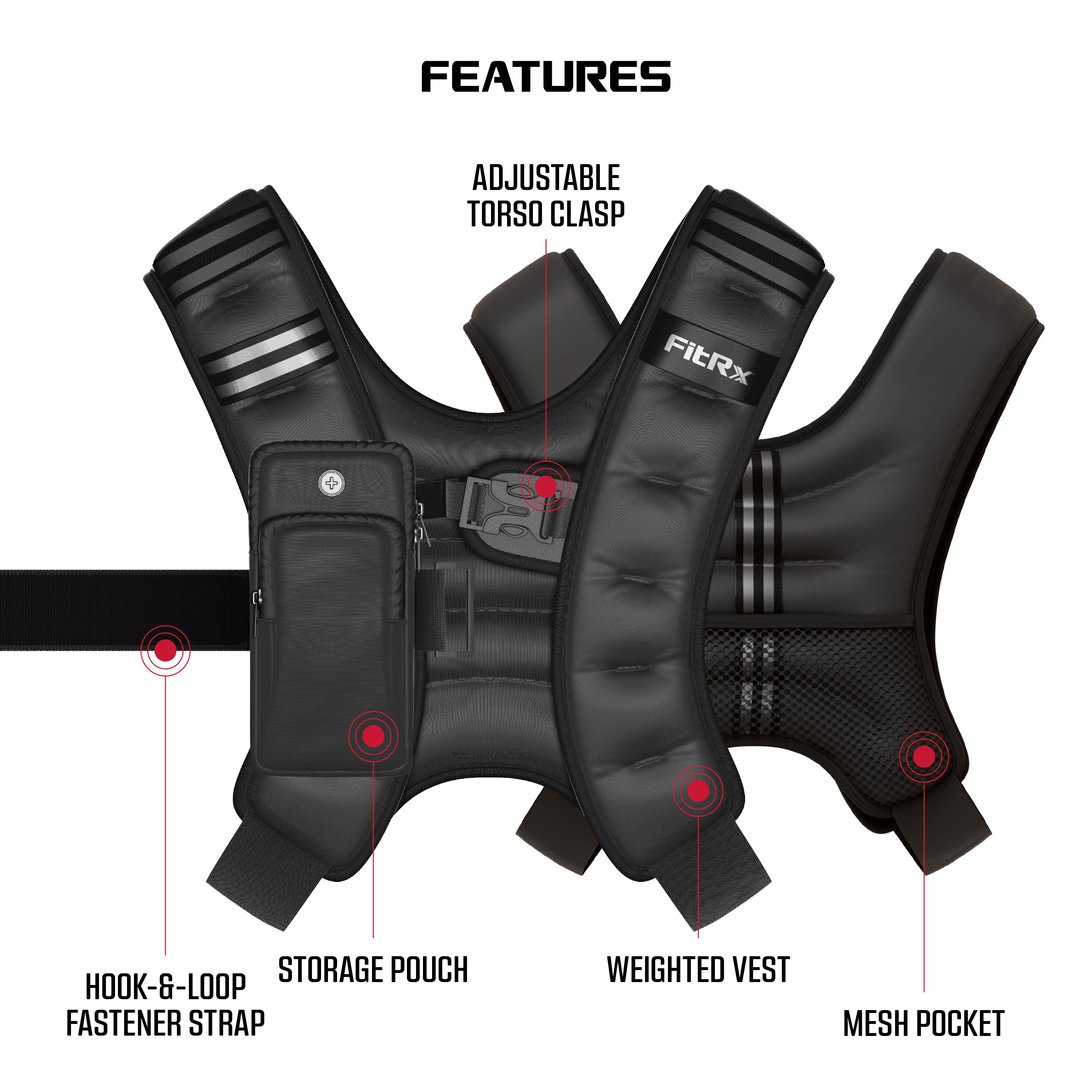 FitRx 8 lb Neoprene Weighted Vest photo 6