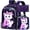 A Pink Cat, variant on 3-Pack Unicorn Backpack Set for Girls, 16-Inch Sequin Bookbag with Matching Lunch Box, Sparkle School Bag Set for Elementary & Toddler Kids