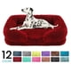 thumbnail image 2 of Cozy Plush Dog Sofa Bed Square Beds Washable Warm Pet Cushion Orthopedic Faux Fur Memory Foam Lounger Fluffy with Zipper Cover ShopWise Round, 2 of 16