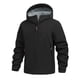 thumbnail image 2 of Ceisia Men's Winter Warm Hooded Zipper Closure Gift Solid Color Jacket - Nylon-Spandex for Daily & Outdoor Wear, 2 of 9