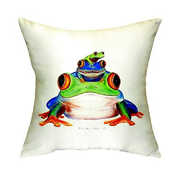 Stacked Frogs Indoor/Outdoor Throw Pillow
