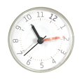 thumbnail image 3 of 1 pieza Reloj de pared de succión impermeable Mini reloj decorativo Decoración Reloj de pared antivaho para baño Cocina Comedor Sin batería, 3 of 3