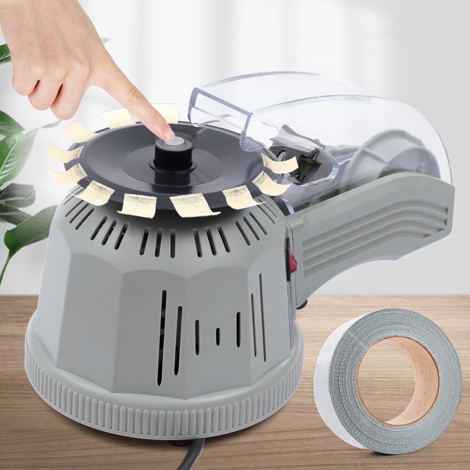ZCUT-2 Automatic Tape Dispenser Electric Adhesive Tape Cutter Machine 110V 25W for Offices, Warehouses
