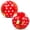 Red Gold, variant on POZA Set of 2 Blue Gold Polka Inflatable Beach Balls - Retro Design Beach Balls For Pool with Sparkly Gold Confetti, PVC Vinyl Inflatable Pool Toys for Fun Summer Party and Water Games - 16 Inches