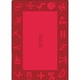 thumbnail image 4 of Joy Carpets 1912H-04 Math Stem Classroom Seating Round Rug  Red - 5 ft. 4 in., 4 of 6