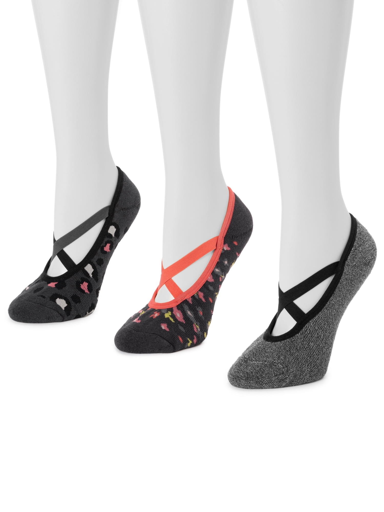 MUK LUKS® Women's 6 Pair Pack Strappy Ballerina Sock