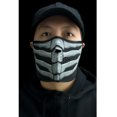 thumbnail image 2 of Zan Headgear Black Neoprene Glow In The Dark Bone Breath Half Mask, 2 of 2