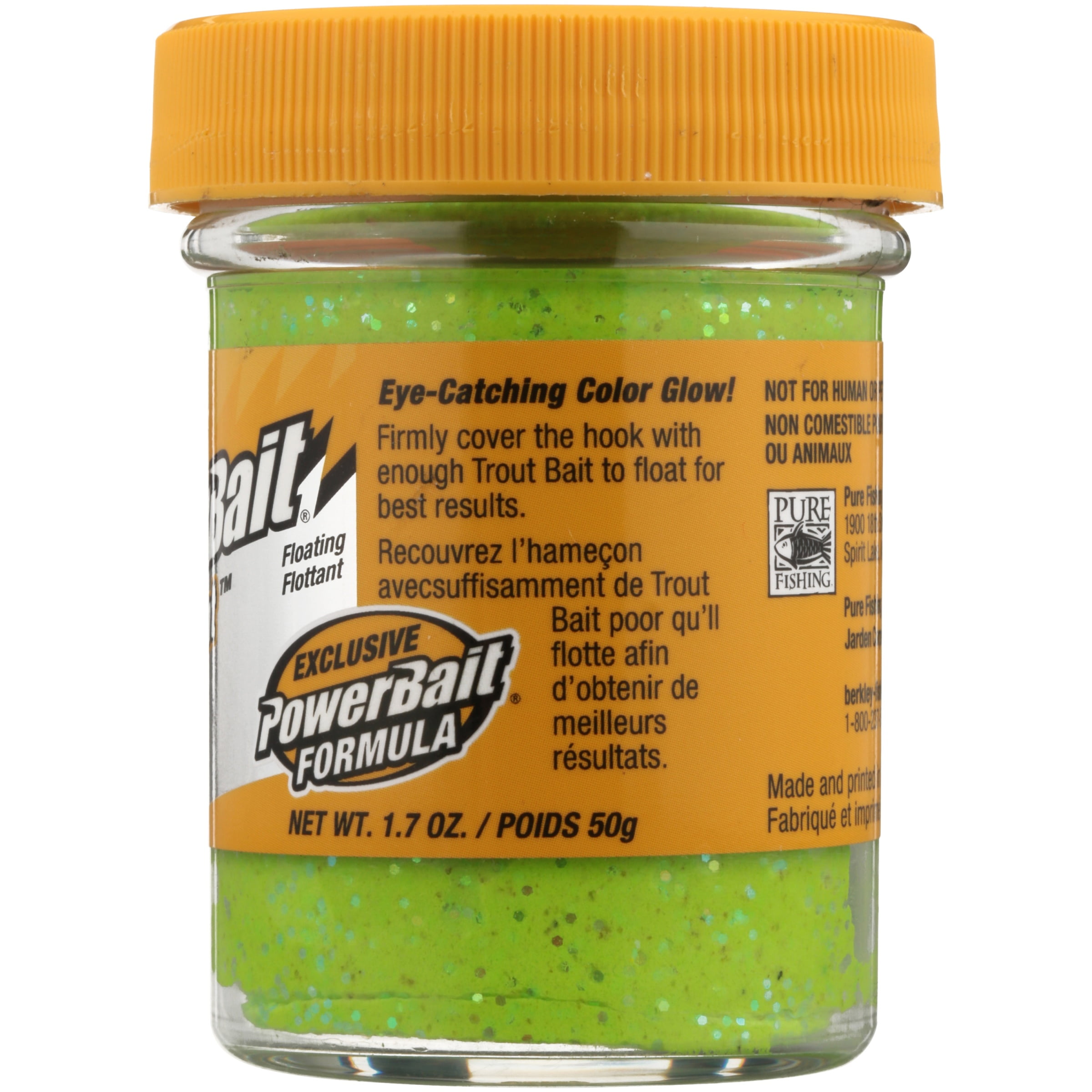 (2 pack) Berkley Power Bait Glitter Chroma-Glow Dough Fishing Dough Bait