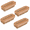 Wood Brush-4 Pcs, variant on Nail Brush Plastic 4 pack Soft Strong Bristles Ergonomic Scrubbing Kitchen Cooking Bathroom Home Pet