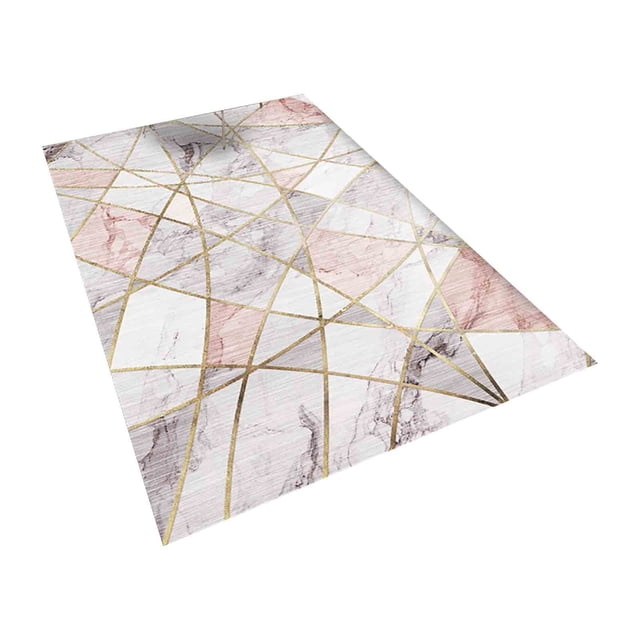 Living Room Decor the Living Room Carpet Is Geometrically Good for Household Use, the Bedroom Is Covered with Floor Mats, and the Bedside Carpet Is Used As A Floor Mat Living Room Rug