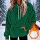 thumbnail image 1 of HongQid Womens Fuzzy Hoodies Pullover Sport Hoodie Cozy Oversized Pockets Hooded Sweatshirt Athletic Fleece Hoodies, 1 of 5