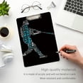 thumbnail image 5 of Coolnut Baseball Clipboard, Acrylic Standard A4 Letter Size Clip Board with Low Profile Clip for Office, Classroom, Doctor, Nurse and Teacher Gifts, 5 of 7