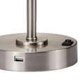 thumbnail image 2 of Benzara BM240860 Abat-Jour Rond Réglable Lampe de Table LED en Métal avec Plugin USB, Argent, 2 of 5