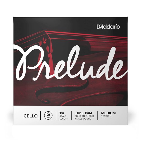 Cuerda para violonchelo D'Addario Prelude G, escala 1/4, tensión media