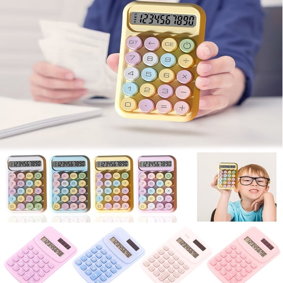 Yeciiwht Portable Calculator, Basic Desk Calculator for Home Office School Students
