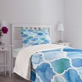 thumbnail image 3 of Ambesonne Watercolor Quilted Bedspread Set 2 Pcs, Abstract Moroccan, Twin Size,, 3 of 5