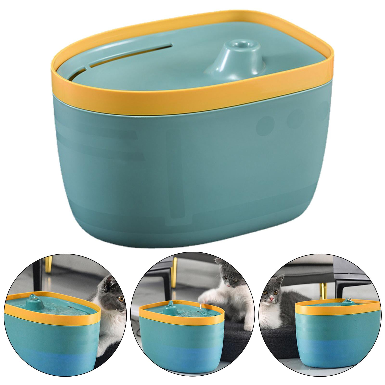 Fzaqwen 2.5L Automatic Cat Water Fountain Quiet Drinking Water Bowl Water Drinker Indoor