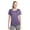Purple Heather, variant on Sport-Tek ® Ladies Heather Contender  Scoop Neck Tee. LST360