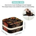 thumbnail image 5 of Thanksgiving Hat Travel Portable Square Jewelry Box Organizer for Rings, Earrings, Necklaces, Bracelets for Girls and Women, 5 of 6