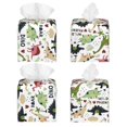 thumbnail image 2 of Zufioo Dinosaur Tissue Box Cover, Tissue Box Cover Holder Square PU Leather for Bathroom Vanity, Countertops, Dressers, Night Stand, Parlors and Offices, 2 of 7