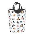 thumbnail image 2 of KLL Cartoon Animals Laundry Hamper,Large Canvas Fabric Lightweight Storage Basket Toy Organizer Dirty Clothes Collapsible Waterproof, 2 of 6