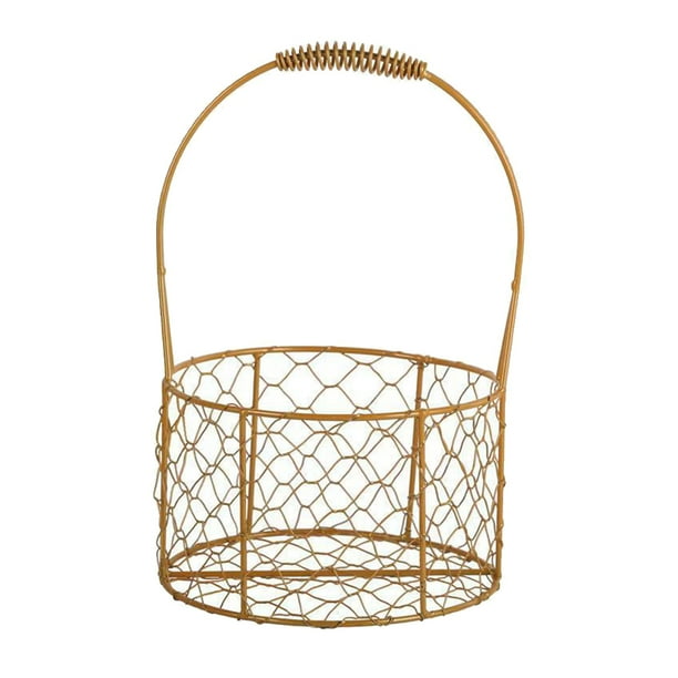 Ounissouiy Cesta de flores de mano para ceremonia de boda, centro de para fiesta, cestas de pétalos huecos, organizador, papelera, decoración de Almacenamiento y organización del hogar 18 cm