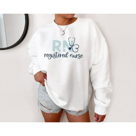 RN Registered Nurse Sweatshirt, RN Crewneck, Nurse Sweater, Nursing Student Graduation Gift, RN Sweater, Rn Pullover, Nurse Gift, School rn TSHIRT All Size S-5XL