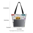 thumbnail image 3 of Fotbe Hello Bolsa de Playa con Estampado, Bolsa de Hombro, Bolsa de Mano Espaciosa, Bolsa de Viaje Ligera, Bolsa de Compras Versátil, 3 of 6