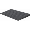 thumbnail image 1 of Rubber Threshold Ramp, 3'' Rise Portable Wheelchair Ramp for Home Steps, 2500LBS Capacity Curb Ramp Handicap Ramps for Wheelchairs Driveway Mobility Scooters with 3 Channels Cord Cover, 1 of 9