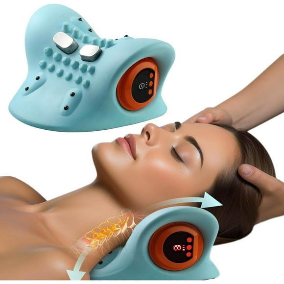 2024 New Neck Massager Portable Shiatsu Massage Pillow Traction Device For Back Neck And Shoulder Rabbit Vibrators