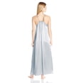 thumbnail image 4 of Women's PJ Harlow Monrow Satin Long Nightgown With Gathered Back (Morning Blue M), 4 of 4